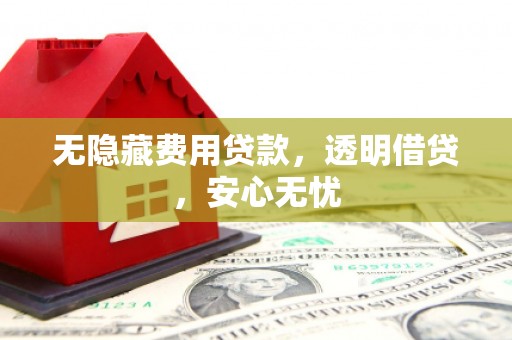 安居无隐藏费用贷款，透明借贷，安心无忧