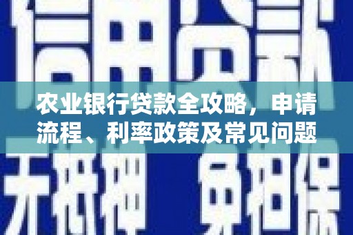 安居农业银行贷款全攻略，申请流程、利率政策及常见问题解析