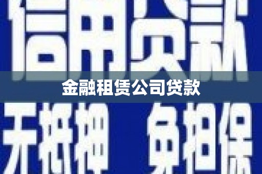 安居金融租赁公司贷款