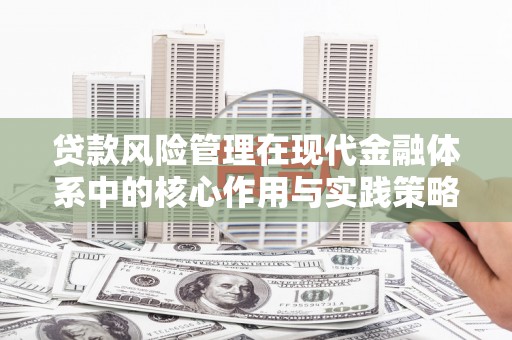 安居贷款风险管理在现代金融体系中的核心作用与实践策略