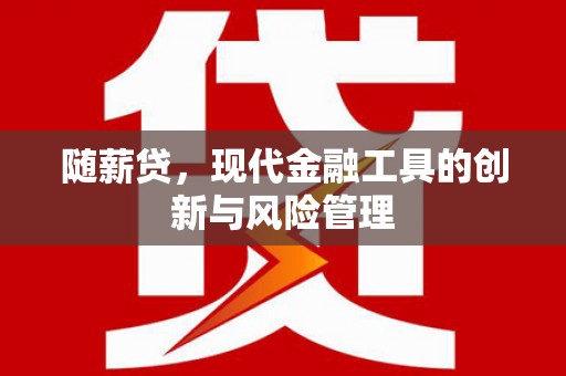 安居随薪贷，现代金融工具的创新与风险管理