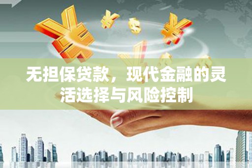 安居无担保贷款，现代金融的灵活选择与风险控制