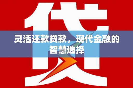 安居灵活还款贷款，现代金融的智慧选择