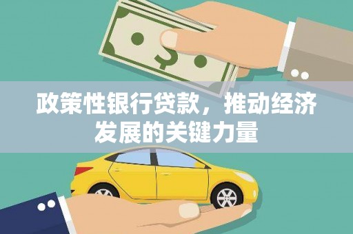 安居政策性银行贷款，推动经济发展的关键力量
