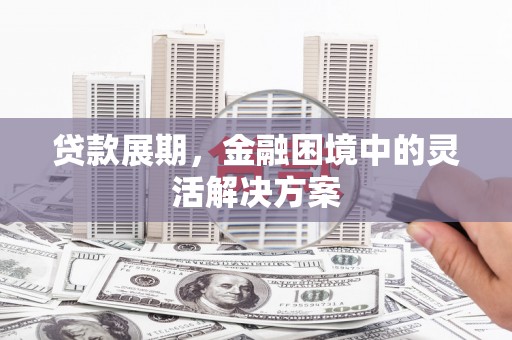 安居贷款展期，金融困境中的灵活解决方案