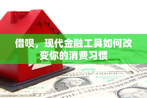 安居借呗，现代金融工具如何改变你的消费习惯