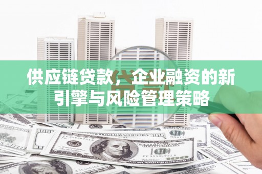 安居供应链贷款，企业融资的新引擎与风险管理策略