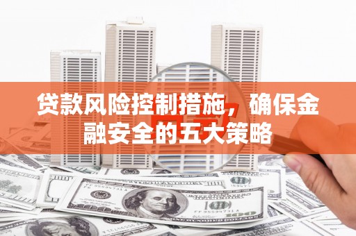 安居贷款风险控制措施，确保金融安全的五大策略