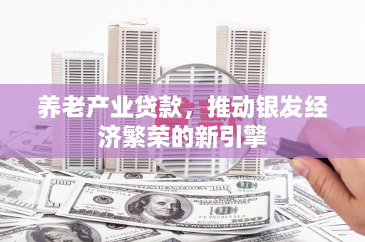安居养老产业贷款，推动银发经济繁荣的新引擎
