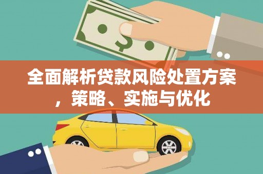 安居全面解析贷款风险处置方案，策略、实施与优化