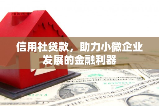 安居信用社贷款，助力小微企业发展的金融利器