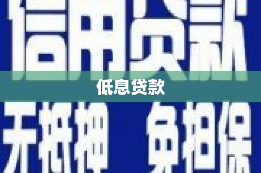 安居低息贷款