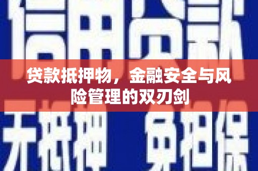 安居贷款抵押物，金融安全与风险管理的双刃剑