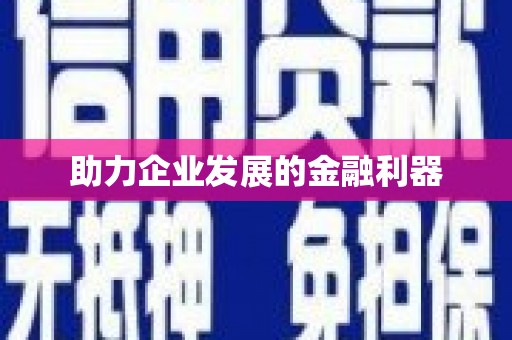 安居助力企业发展的金融利器